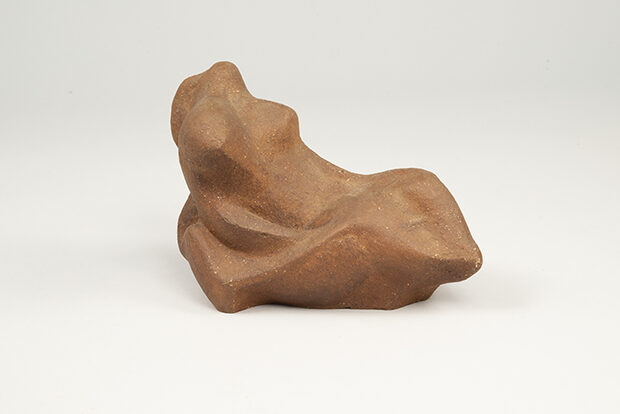 Reclining Nude, terra cotta, by Everett DuPen